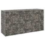 Gabion Wall with Covers Galvanised Steel 200x60x100 cm