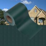 Matte Green Garden Privacy Screen PVC Weather Resistant UV Protected with Clips