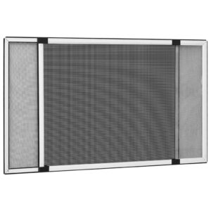 Adjustable Fly Screen Window Mesh UV Weather Resistant Aluminium Frame White