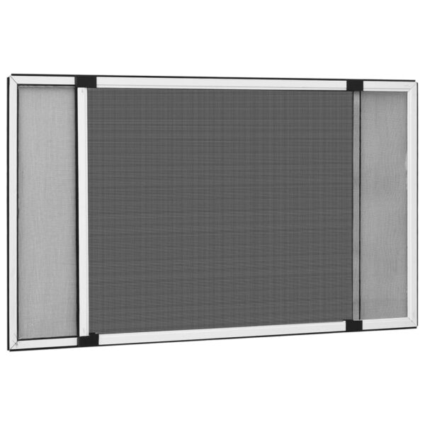 Adjustable Fly Screen Window Mesh UV Weather Resistant Aluminium Frame White