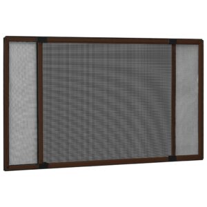 Extendable Insect Screen for Windows Brown (100-193)x75 cm