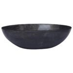 Chic Black Marble Bathroom Sink Handmade Elegant Wash Basin Easy Clean Durable