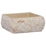 Chic Cream Marble Handmade Bathroom Sink Elegant Wash Basin Easy Clean Durable