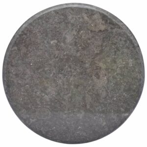 Round Black Marble Table Top Elegant Sturdy Easy Clean Home Furniture Decor