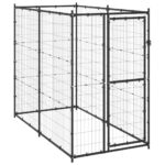 Large Outdoor Dog Kennel Secure Steel Mesh Exercise Playpen with Lockable Door