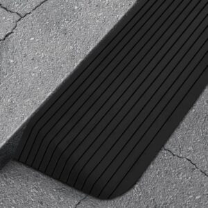 Heavy Duty Rubber Threshold Ramp Non-Slip Surface Wheelchair Access Aid Black