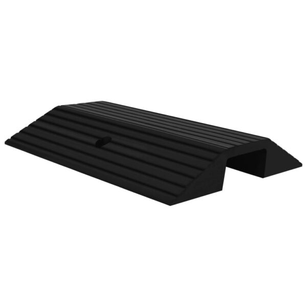 Rubber Threshold Ramp Non-Slip Surface Durable for Wheelchairs Scooters Black