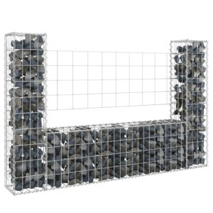 Sturdy Iron Gabion Basket U-Shape Retaining Wall Outdoor Landscape Design Kit