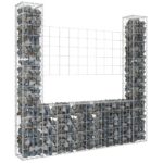 Sturdy Iron Gabion Basket U-Shape Retaining Wall Outdoor Landscape Design Kit