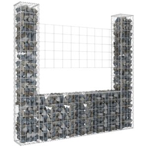 Sturdy Iron Gabion Basket U-Shape Retaining Wall Outdoor Landscape Design Kit