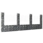 Sturdy Iron Gabion Basket U-Shape Retaining Wall Outdoor Landscape Design Kit