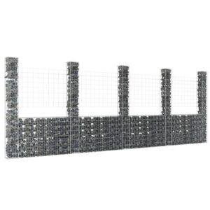 Sturdy Iron Gabion Basket U-Shape Retaining Wall Outdoor Landscape Design Kit