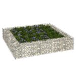 Gabion Raised Bed Galvanised Steel 100x100x20 cm