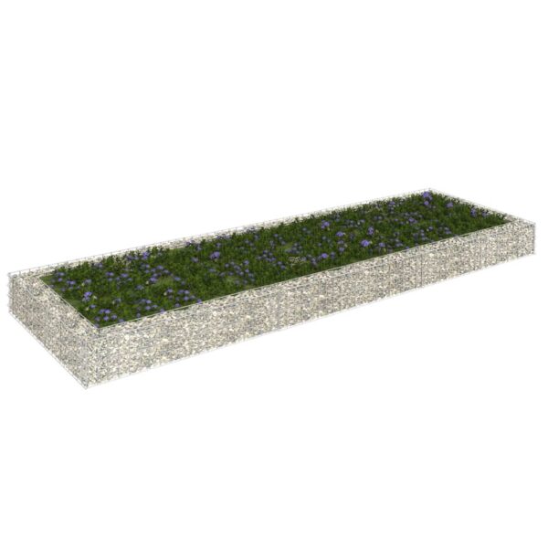 Galvanized Steel Gabion Raised Garden Bed Weather-Resistant Outdoor Planter