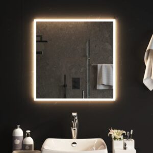 LED Illuminated Bathroom Vanity Mirror Waterproof USB Interface Easy Install