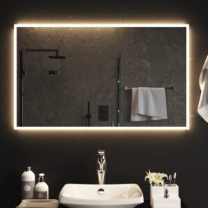 LED Illuminated Bathroom Vanity Mirror Waterproof USB Interface Easy Install