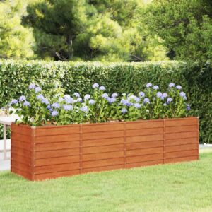 Rustic Garden Raised Bed Weathering Corten Steel Planter for Outdoor Plants