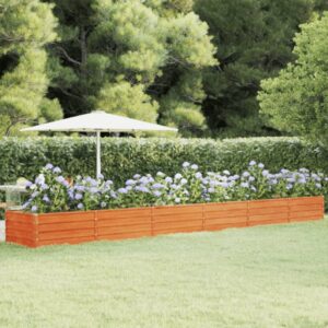 Rustic Garden Raised Bed Weathering Steel Planter for Outdoor Planting