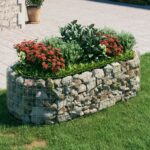 Galvanized Iron Gabion Raised Garden Bed Weather-Resistant Outdoor Planter