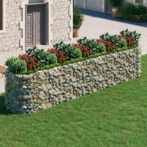 Gabion Raised Bed Galvanised Iron 500x100x100 cm