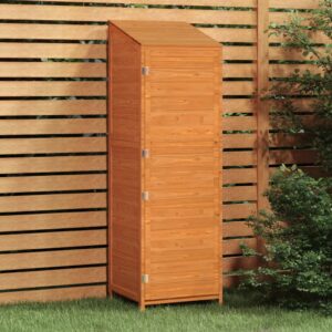 Garden Shed Brown 55x52x174.5 cm Solid Wood Fir