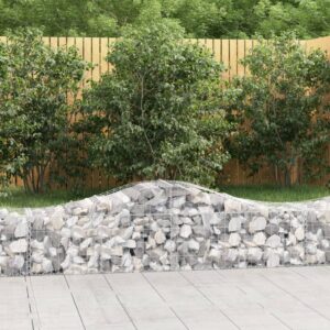 Galvanised Iron Arched Gabion Basket Soundproof Garden Barrier Decorative Mesh