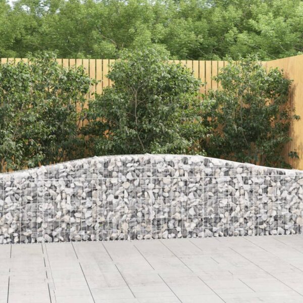 Galvanized Iron Gabion Basket Arched Garden Barrier Sound Insulating Decorative