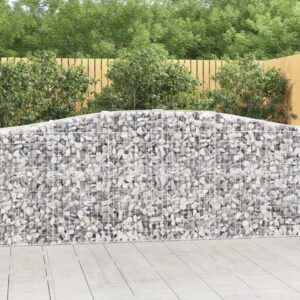 Arched Gabion Basket 400x50x100/120 cm Galvanised Iron