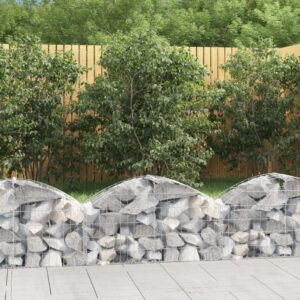 Galvanized Iron Arched Gabion Basket Soundproof Garden Barrier Decorative Wall