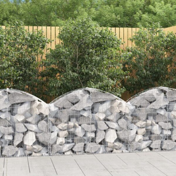 Galvanized Iron Arched Gabion Basket Decorative Garden Barrier Soundproof Wall