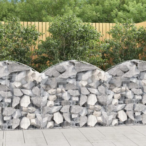 Galvanized Iron Arched Gabion Basket Soundproof Garden Barrier Decorative Wall