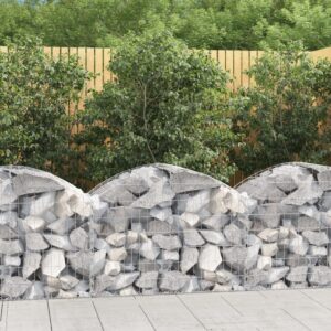 Galvanized Iron Arched Gabion Basket Soundproof Garden Barrier Decorative Wall