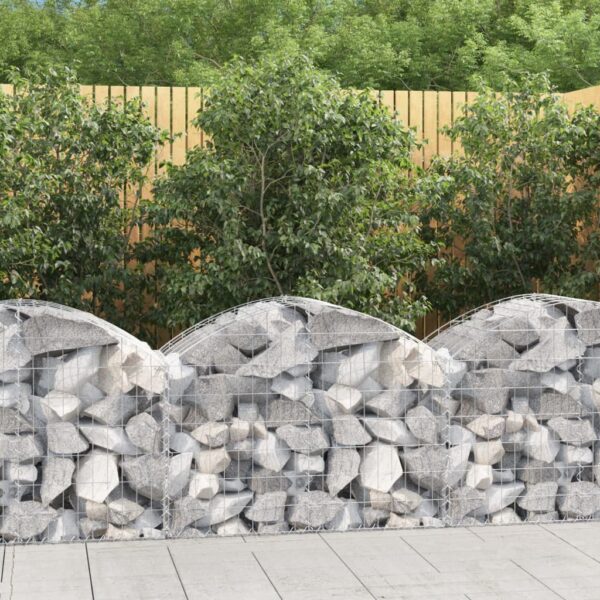 Galvanized Iron Arched Gabion Basket Soundproof Garden Barrier Decorative Wall