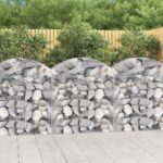 Galvanized Iron Arched Gabion Basket Soundproof Garden Barrier Decorative Wall