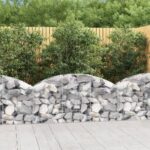 Galvanised Iron Arched Gabion Basket Soundproof Garden Barrier Decorative Mesh