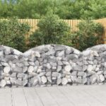 Galvanized Iron Arched Gabion Basket Soundproof Garden Barrier Decorative Wall