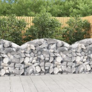 Galvanized Iron Arched Gabion Basket Soundproof Garden Barrier Decorative Wall