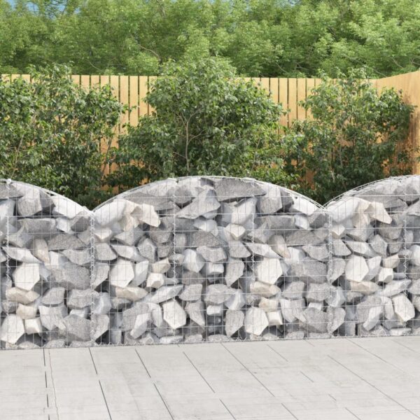 Galvanized Iron Arched Gabion Basket Soundproof Garden Barrier Decorative Wall