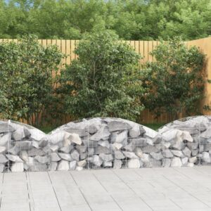 Galvanised Iron Arched Gabion Basket Soundproof Garden Barrier Decorative Mesh