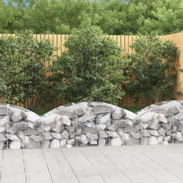 Galvanised Iron Arched Gabion Basket Soundproof Garden Barrier Decorative Mesh