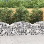 Galvanized Iron Arched Gabion Basket Sound-Insulating Garden Barrier Decor