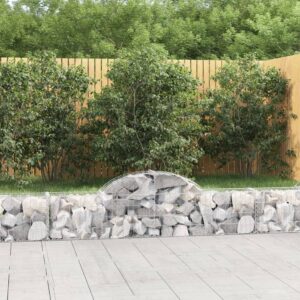 Galvanised Iron Arched Gabion Basket Soundproof Garden Barrier Decorative Wall