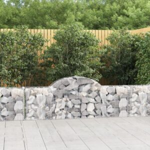 Galvanised Iron Arched Gabion Basket Soundproof Garden Barrier Decorative Wall