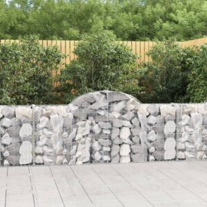 Galvanised Iron Arched Gabion Basket Soundproof Garden Barrier Decorative Mesh