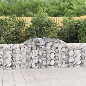 Galvanized Iron Arched Gabion Basket Soundproof Garden Wall Decorative Cage