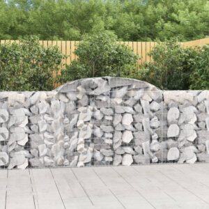 Galvanised Iron Arched Gabion Basket Soundproof Garden Barrier Decorative Wall