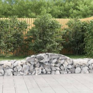 Galvanized Iron Arched Gabion Basket Soundproof Garden Wall Decorative Outdoor