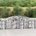 Galvanized Iron Arched Gabion Basket Soundproof Garden Wall Decorative Cage