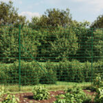 Green PVC Coated Galvanised Steel Wire Mesh Fence Durable UV Resistant Outdoor