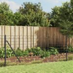 Galvanised Steel Wire Mesh Fence Anthracite PVC Coated UV Resistant Durable